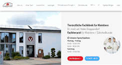 Desktop Screenshot of kleintierklinik-dr-grappendorf.de